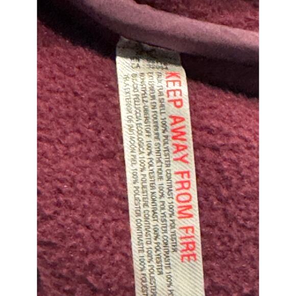 NEW Free People Movement x Hatch Hit The Slopes Fleece Jacket L Deep Maroon NWT - Picture 6 of 13